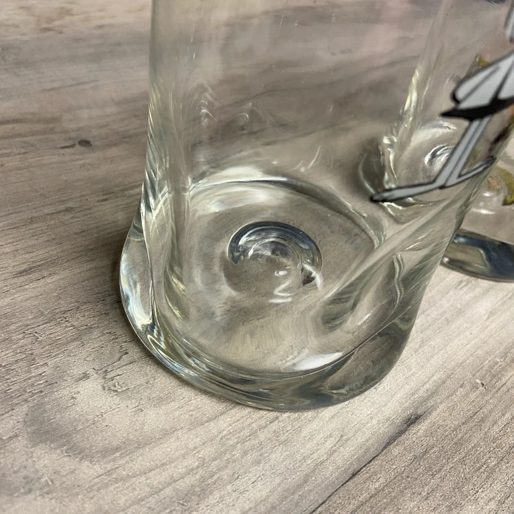 Set of 2 Vtg B.C. Comics Johnny Hart Caveman, drinking‎ whiskey glasses